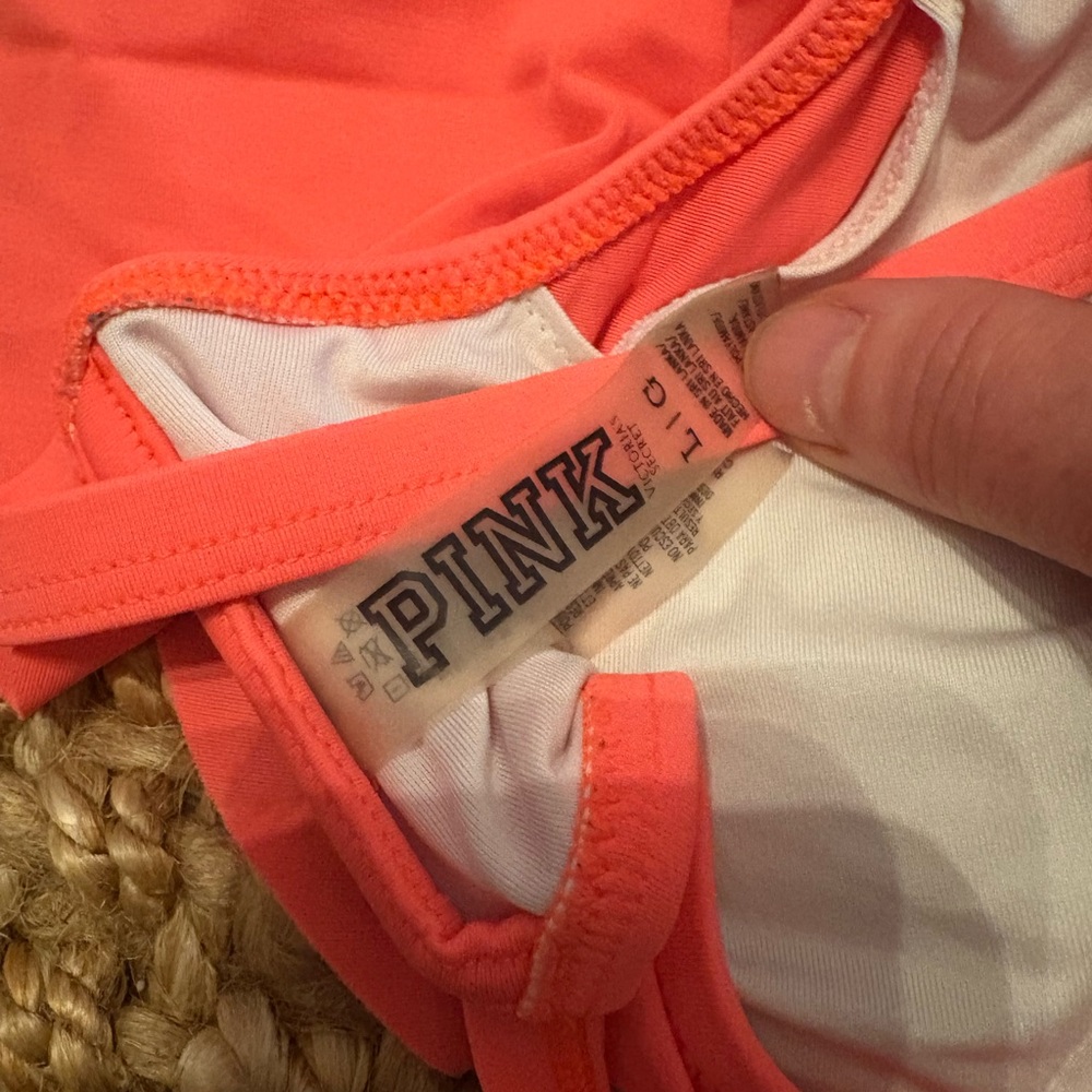 Coral Ruffled Bikini Top - Picture 3 of 3